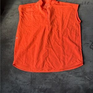 EUC Figs Sleeveless Orange scrub top